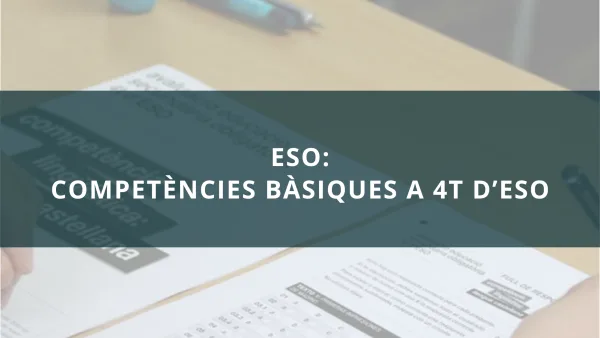 Competències bàsiques a 4t d'ESO